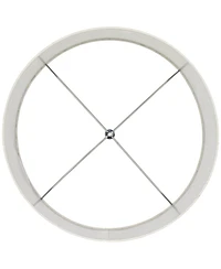 Springcrest Set of 2 Drum Lamp Shades Embroidered Medium 16" Top x 16" Bottom x 11" High Spider Harp and Finial Fitting