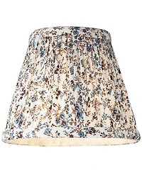 Springcrest Nelle 3 1/2" Top x " Bottom x 5" High x 5" Slant Print Lamp Shade Replacement Set of Floral Clip On Candelabra