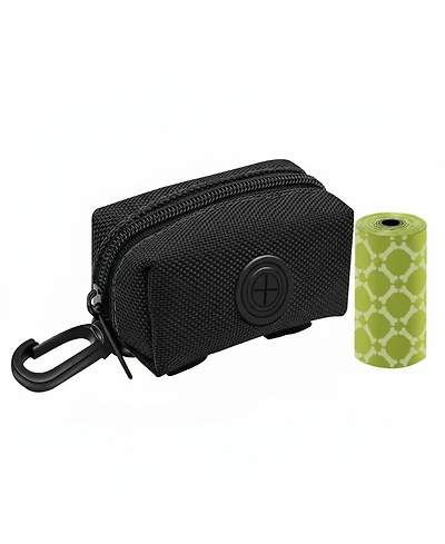 Aronkl 2 Pack Dog Poop Bag Holder Leash Dispenser 4 Rolls 80 Bags 600D Oxford