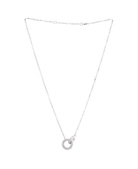 Pre-Owned Cartier Love Interlocking Pave Necklace