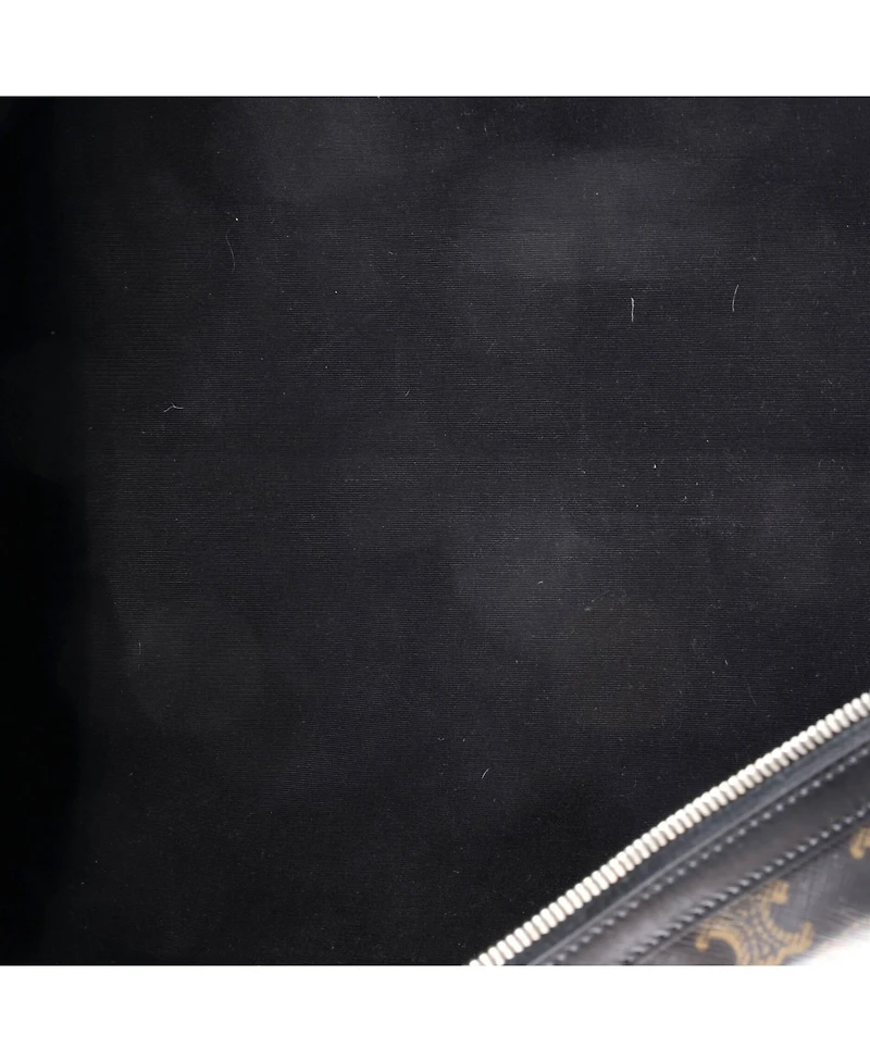 Pre-Owned Celine Large x David Weiss Voyage Duffle Bag Printed Triomphe Coated Canvas