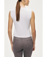 Nocturne Women's Embellished Sleeveless Knit Top