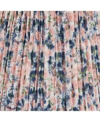 Springcrest Shirred 4" Top x 6" Bottom x 5 1/2" High x 5 1/2" Slant Print Lamp Shades Replacement Set of 8 Clip On