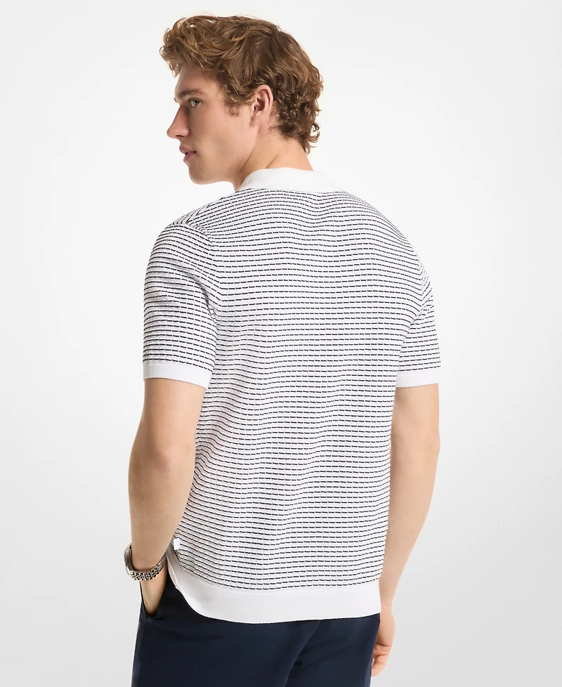 Michael Kors Men's Johnny Collar Short-Sleeve Cotton Polo Shirt