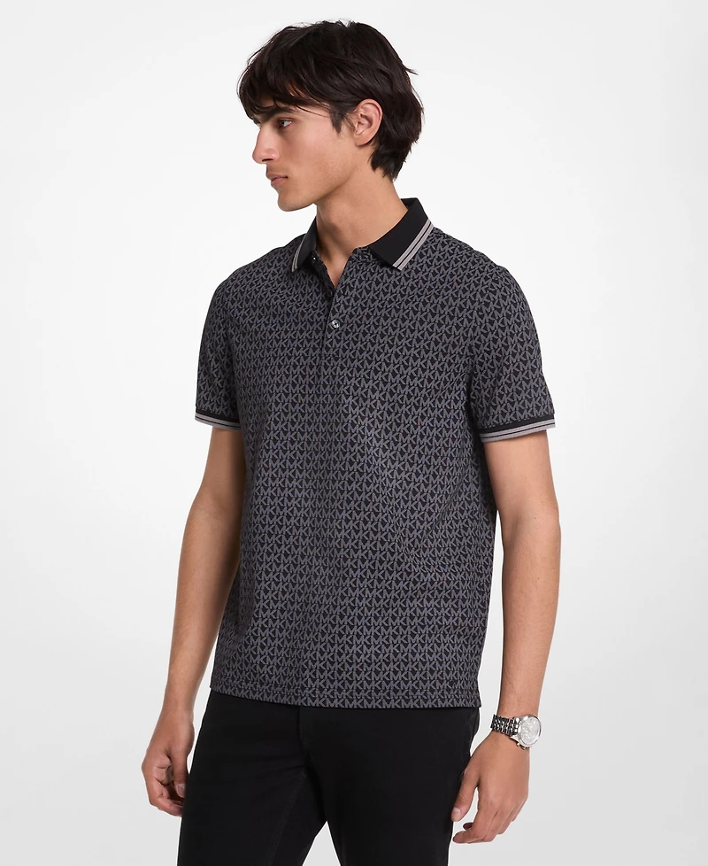 Michael Kors Men's Signature Greenwich Regular Fit Polo Shirt