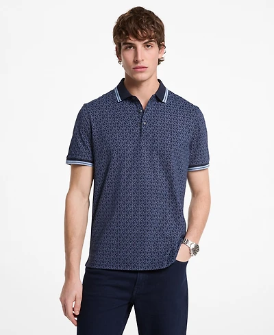Michael Kors Men's Signature Greenwich Regular Fit Polo Shirt