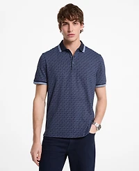 Michael Kors Men's Signature Greenwich Regular Fit Polo Shirt