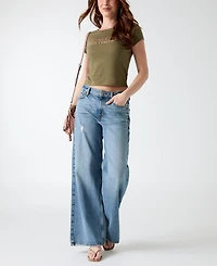 Guess Women's Short-Sleeve Crewneck T-Shirt