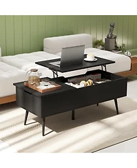 Sugift 47 Lift Top Coffee Table with Hidden Storage Compartments