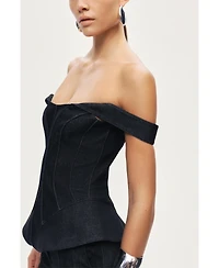 Nocturne Women's Off-Shoulder Sculpted Bustier