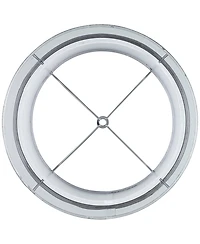 Springcrest Set of 2 Hardback Double Drum Lamp Sheer Small 12" Top x 12" Bottom x 9" High Spider Harp Finial Fitting