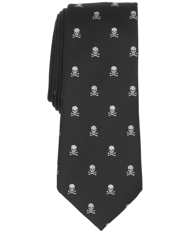 Bar Iii Men's Cross-Bone Solid Skinny Tie, Macy's Exclusive
