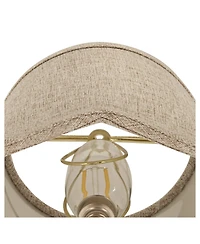 Springcrest 4" Top x 6" Bottom x 5 1/2" High x 5 1/2" Slant Lamp Shade Replacement Set of 6 Fawn Scalloped Clip On Candelabra