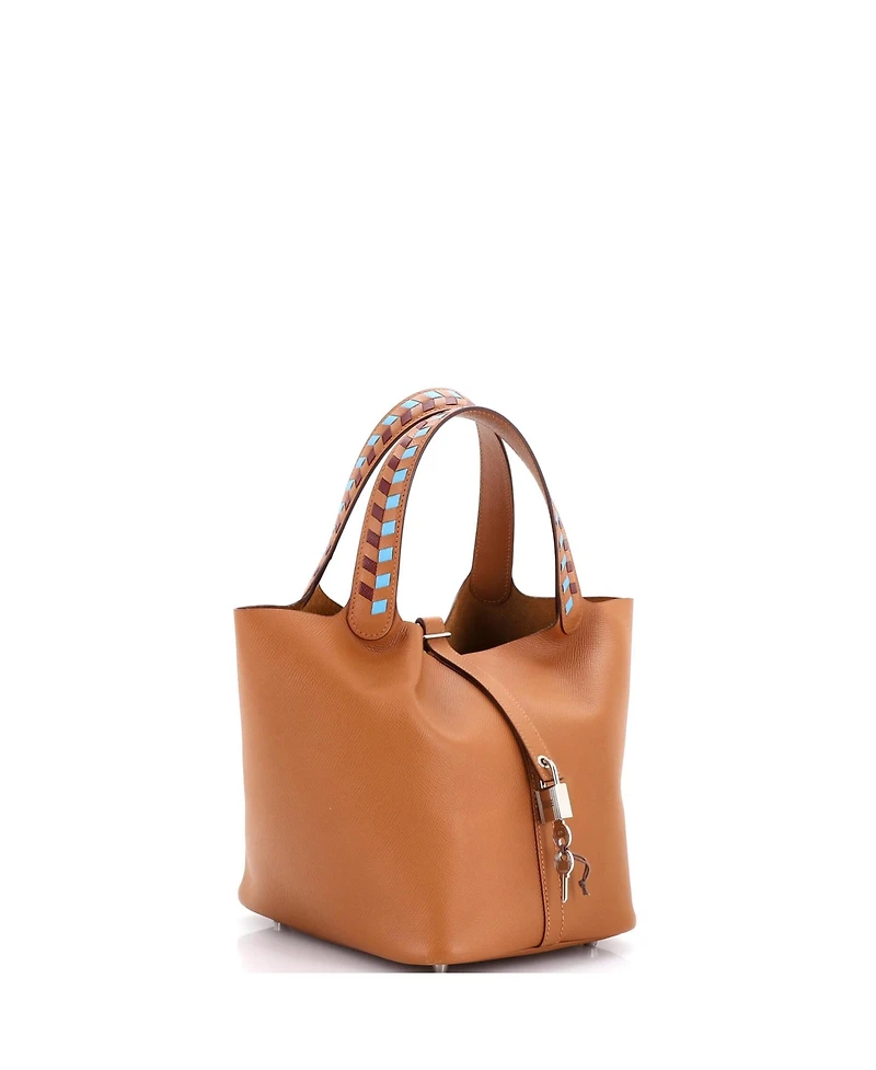 Pre-Owned HERMES Mm Picotin Lock Bag Tressage Epsom