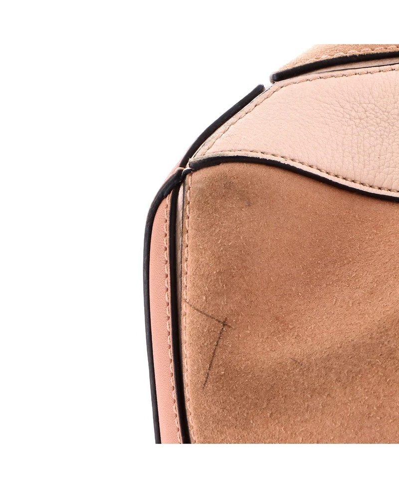 Pre-Owned Loewe Small Puzzle Bag Leather and Suede