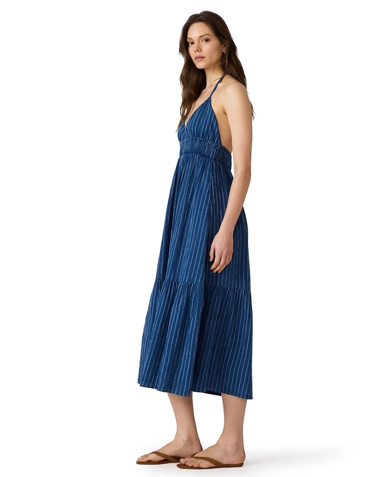 Steve Madden Women's Sleeveless V Neck Midi Dress