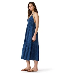Steve Madden Women's Sleeveless V Neck Midi Dress