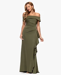 Xscape Petite Off The Shoulder Sleeveless Dress