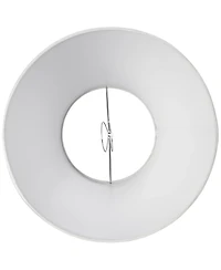 Springcrest Set of 2 Empire Lamp Shades Small 6" Top x 12" Bottom x 8" High x 8.5" Slant Clip-On Harp Finial Fitting