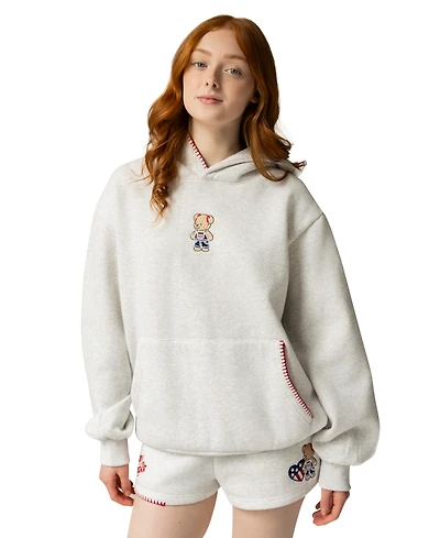 The Happy Camp3r Women's All American Long-Sleeve Hooded Sweatshirt
