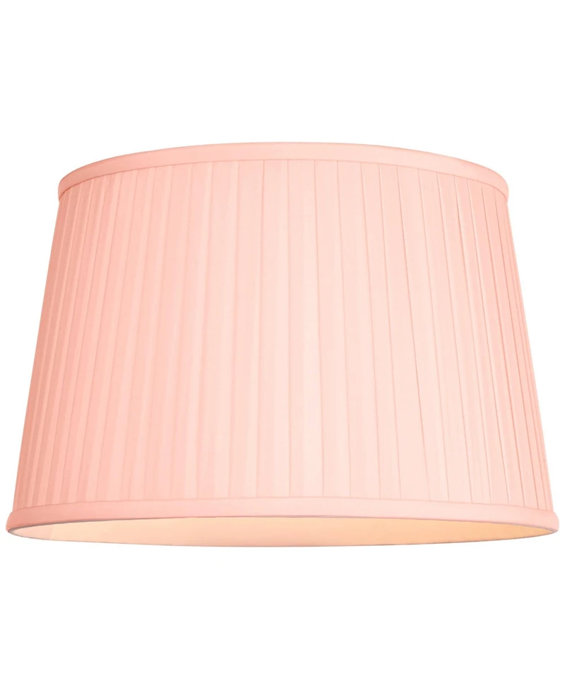 Springcrest 14" Top x 17" Bottom x 11" High x 11" Slant Lamp Shade Replacement Large Empire Pleated Spider Harp Finial