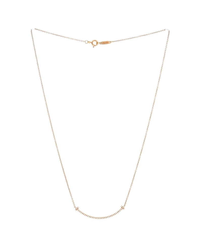 Pre-Owned Tiffany & Co T Smile Pendant Necklace