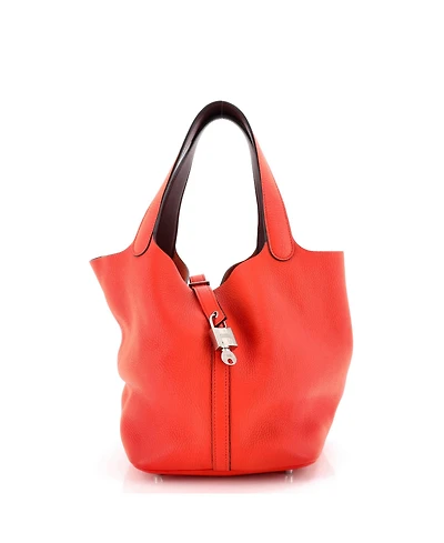 Pre-Owned HERMES Mm Eclat Picotin Lock Bag Clemence