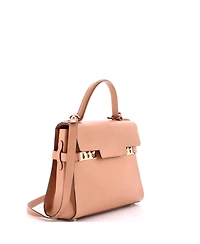 Pre-Owned Delvaux Mm Tempete Top Handle Bag Leather