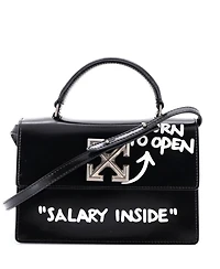 Pre-Owned Off White Jitney 1.4 Bag Printed Leather