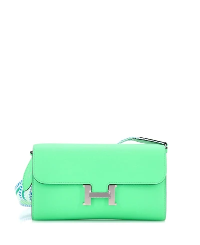 Pre-Owned HERMES Cavale Constance To Go Wallet Evercolor