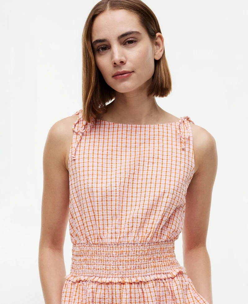 Tommy Hilfiger Women's Seersucker Sleeveless Cotton Dress