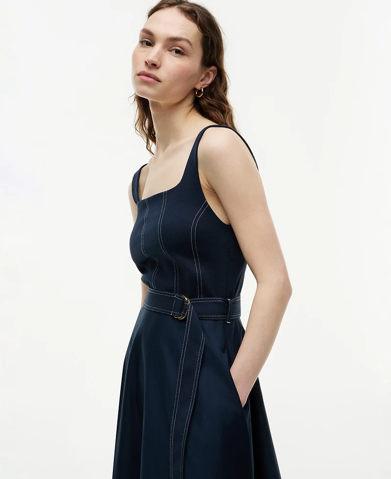 Tommy Hilfiger Women's Contrast Stitch Tank Dress