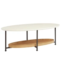 Madison Park Beaumont 2 Tier Oval Coffee Table