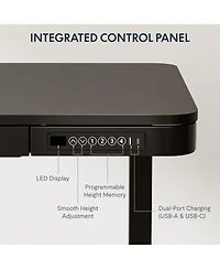 FlexiSpot EW2 48"x24" Electric Height-Adjustable Desk with Spacious Drawer - Quick Install