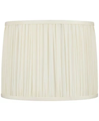 Springcrest Cascade 13" x 14" x 11" High x 11" Slant Lamp Shade Replacement Drum Pleated Washer Harp Finial