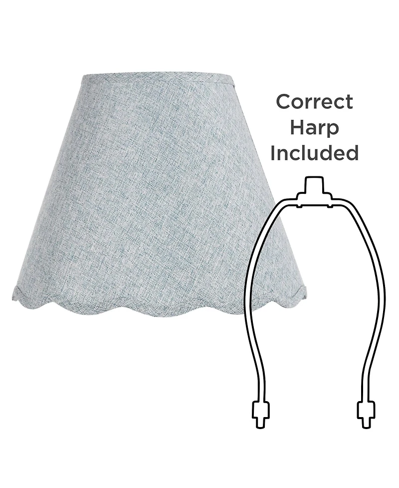 Springcrest Mylie Gunsoke Scallop Empire Shade 6x12x9.5x9 (Spider)