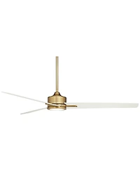 Casa Vieja 60" Monte Largo Soft Brass Led Ceiling Fan with 36" Downrod