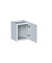 Boyel Living W15" Dove Short Wall Cabinet with Full Overlay Hdf Door for Custom Kitchen or Bathroom