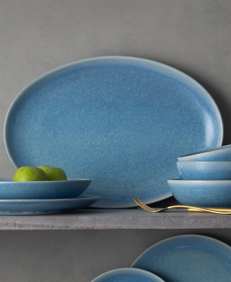 Noritake Colorwave Kiln Azure Oval Platter