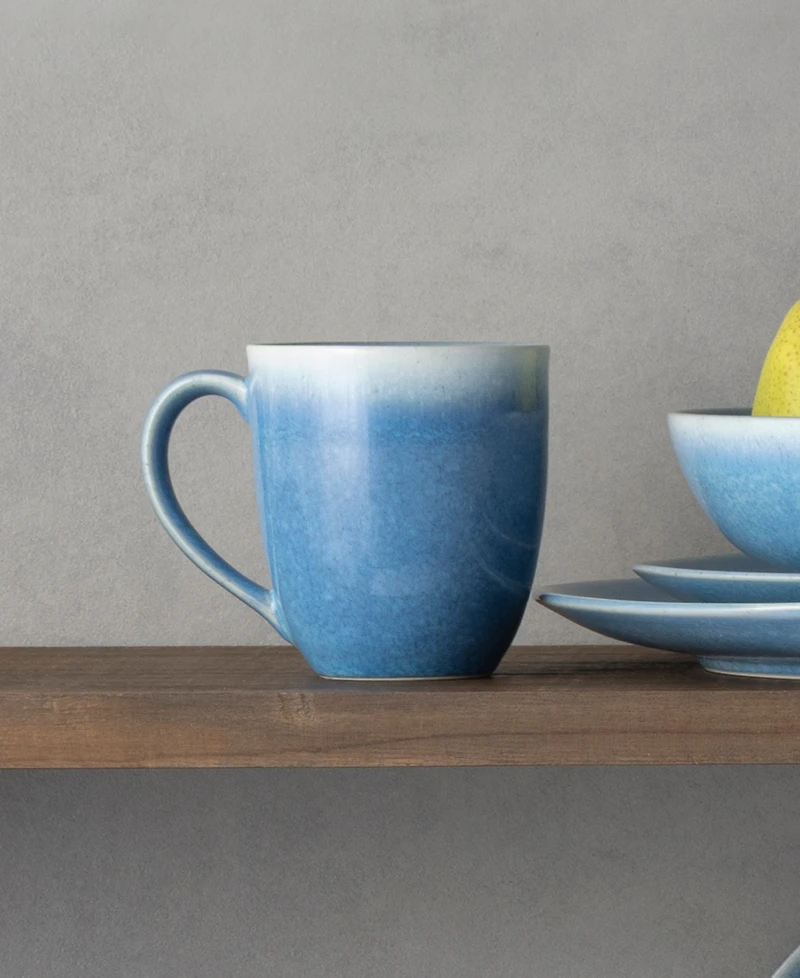Noritake Colorwave Kiln Azure Mugs, Set of 4