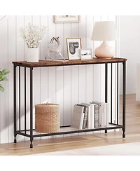 gaomon 2-Tier Small Narrow Farmhouse Sofa Table