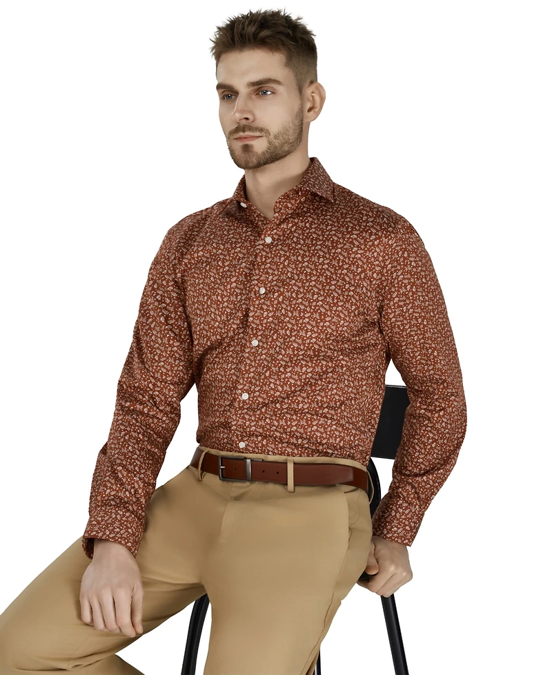 Bar Iii Men's Slim-Fit Daniel Floral Dress Shirt, Macy's Exclusive