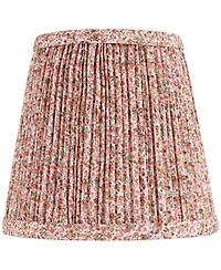 Springcrest 4" Top x 6" Bottom x 5 1/2" High x Print Lamp Shade Replacement Small Leaf Shirred Pleated Clip On Candelabra