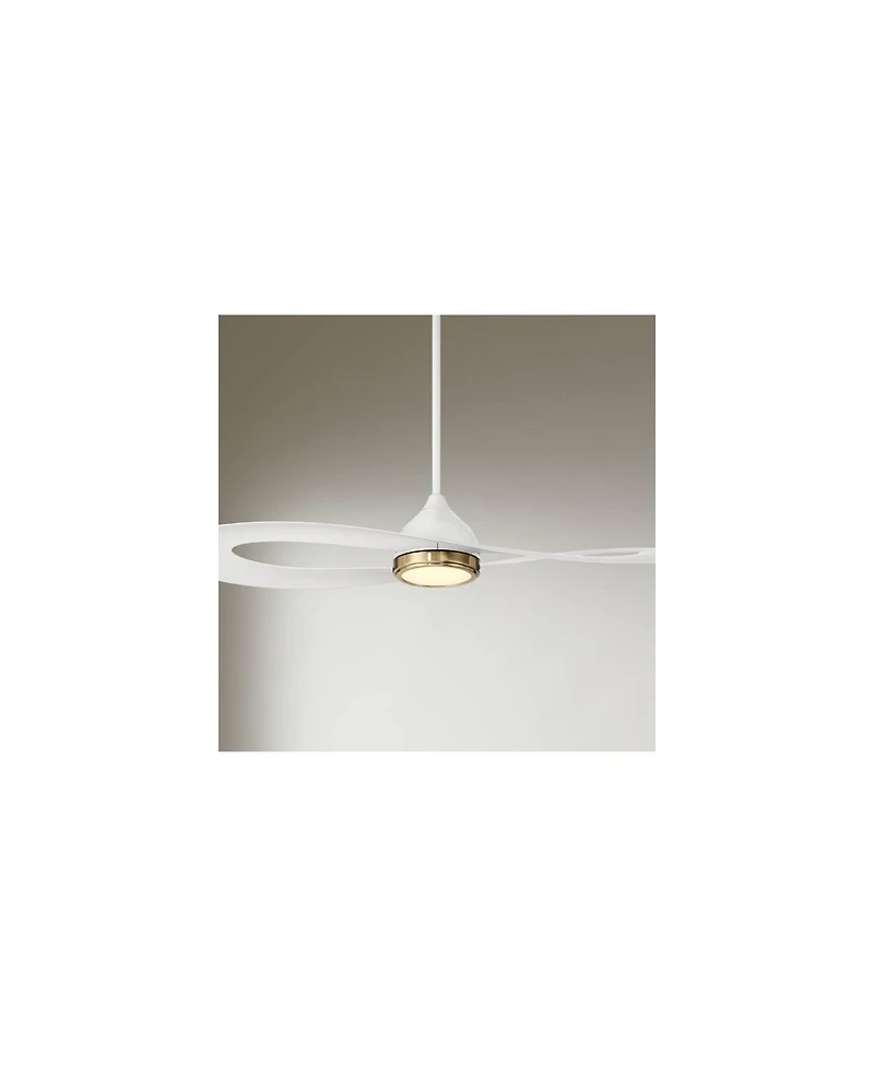 Possini Euro Design 52" Possini Euro Obi Cct Led Damp Ceiling Fan with Remote