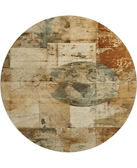 Addison Mayfield AMF1905 8' x 8' Round Area Rug