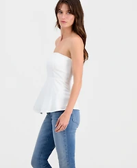 I.n.c. International Concepts Women's Strapless Peplum-Hem Top, Macy's Exclusive
