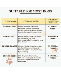 Aronkl Premium Dog Slicker Brush Comb Kit for Dense Long Curly Coats Doodles Poodles Goldendoodles Labradoodles