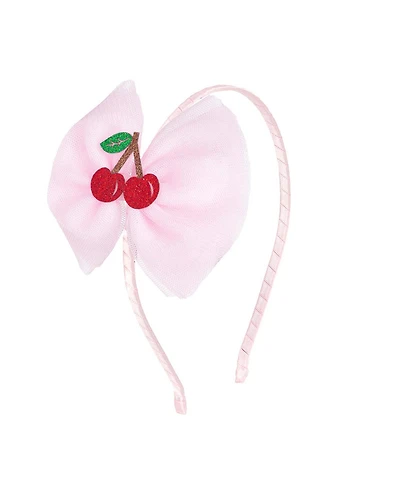 Sweet Wink Little and Big Girls Cherry Tulle Bow Headband