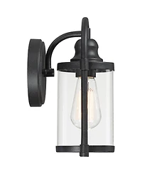 John Timberland Modern Outdoor Wall Light Fixture 10 1/4" Cylindrical Glass for Exterior House Porch Patio Deck Entryway