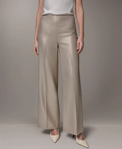 Donna Karan New York Women's Metallic Wide-Leg Pants